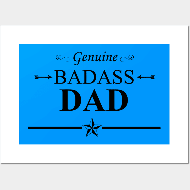 Badass Dad Wall Art by Mindseye222